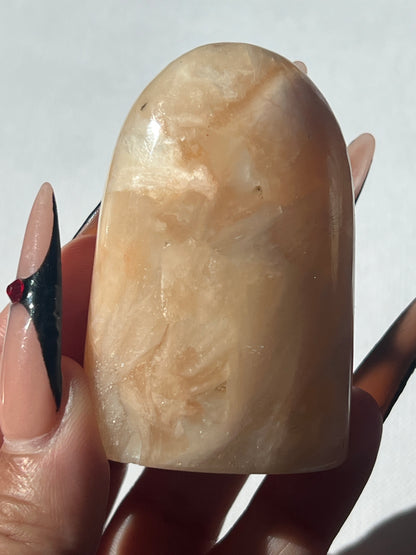 “Goblin’s Gravestone” Peach Stilbite Free Forms