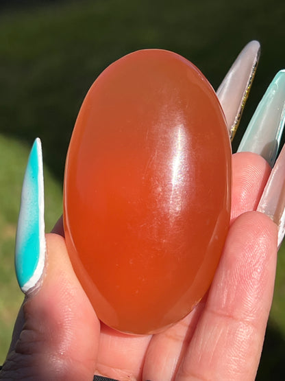 “Sweet” Honey Calcite Palm Stones