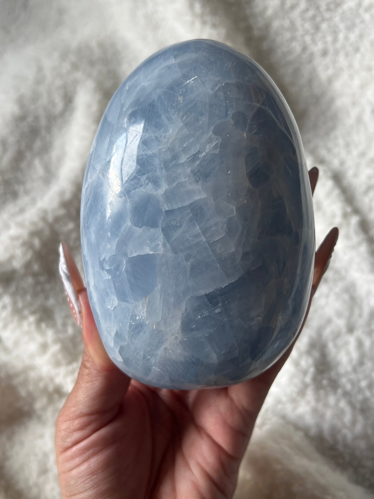 “Powder Blue” Blue Calcite Free Form
