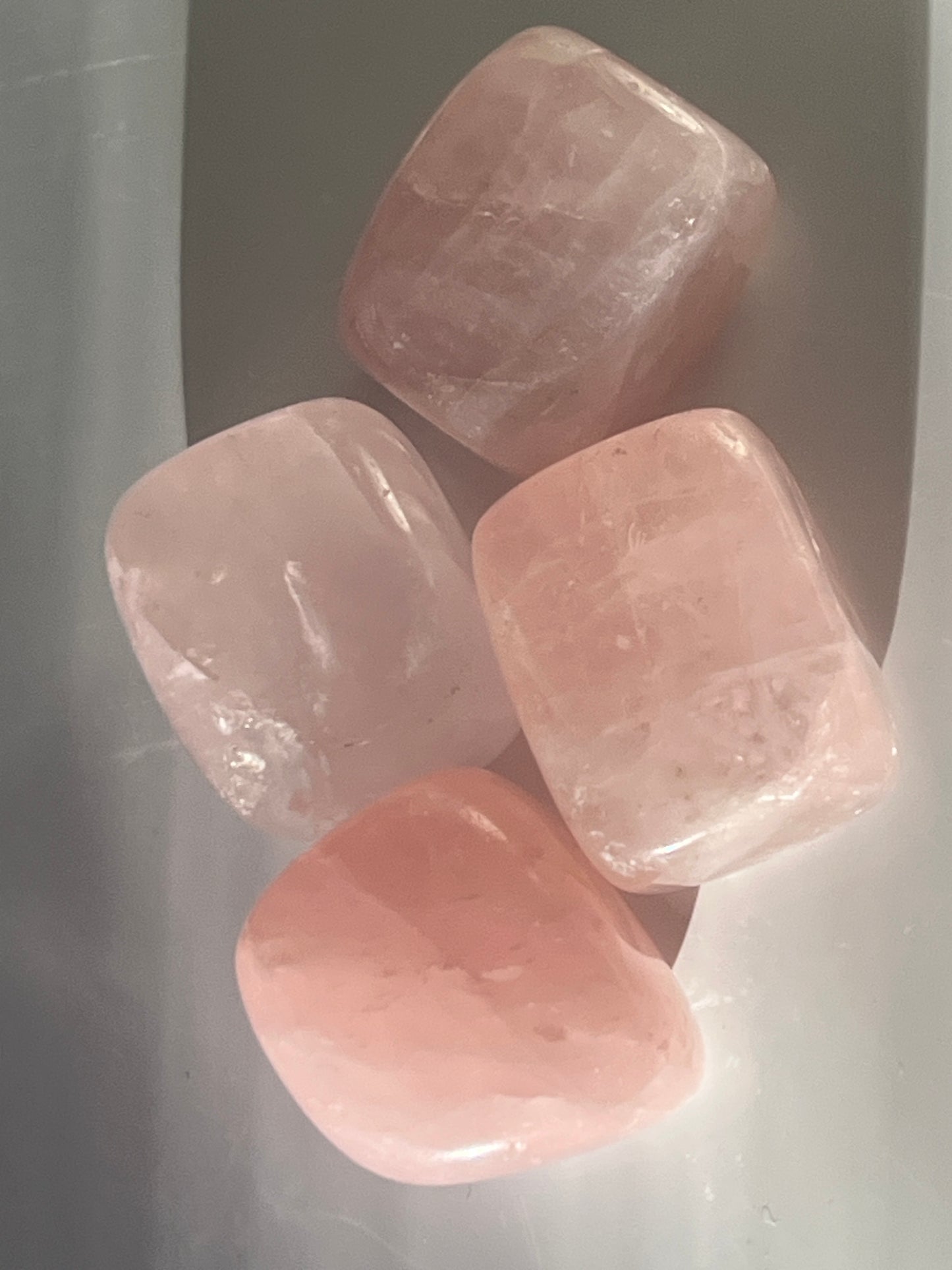 “Blushing Jelly” Rose Quartz Tumbles