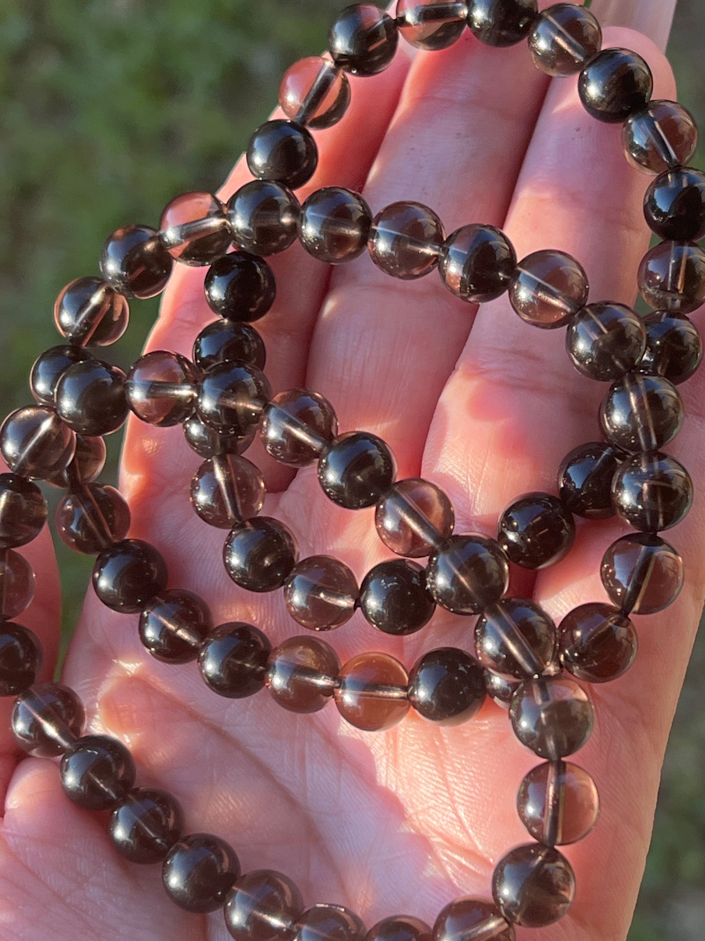 “Dusk” Midnight Lace Obsidian Bracelets