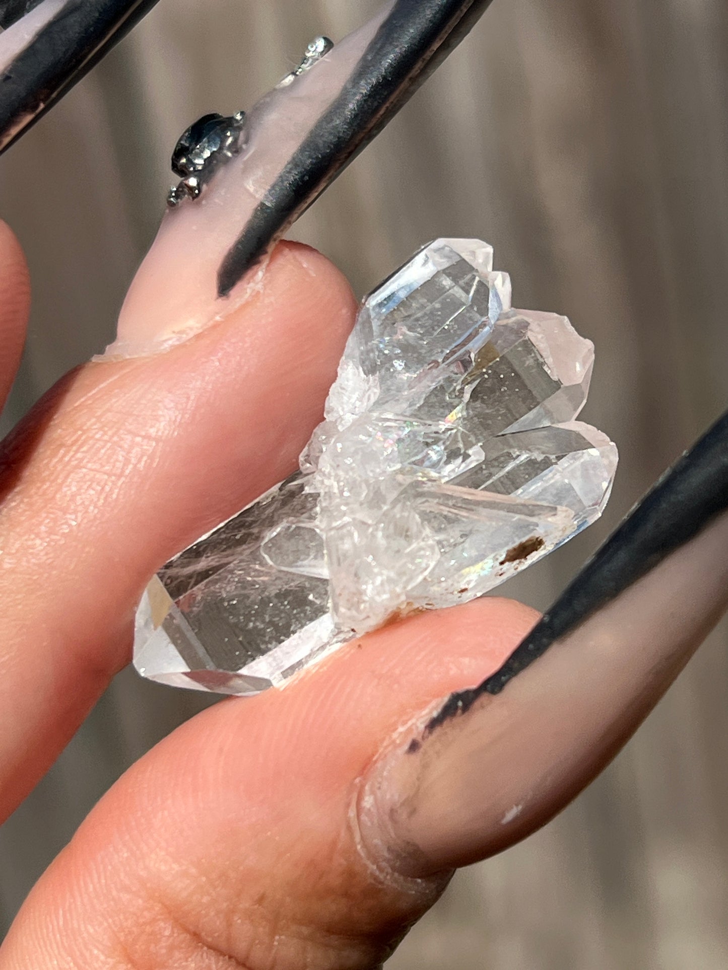 “Crystalline” Small-Medium Faden Quartz Clusters