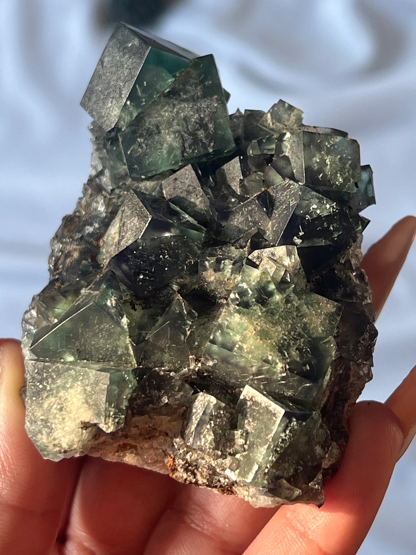 Fairy Holes Pocket UK Fluorite Clusters