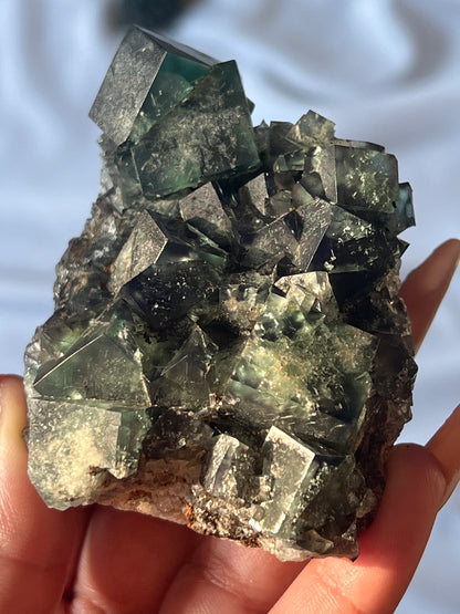 Fairy Holes Pocket UK Fluorite Clusters