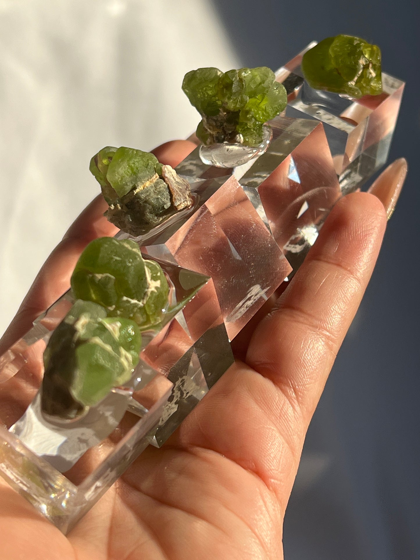Medium Peridot Clusters