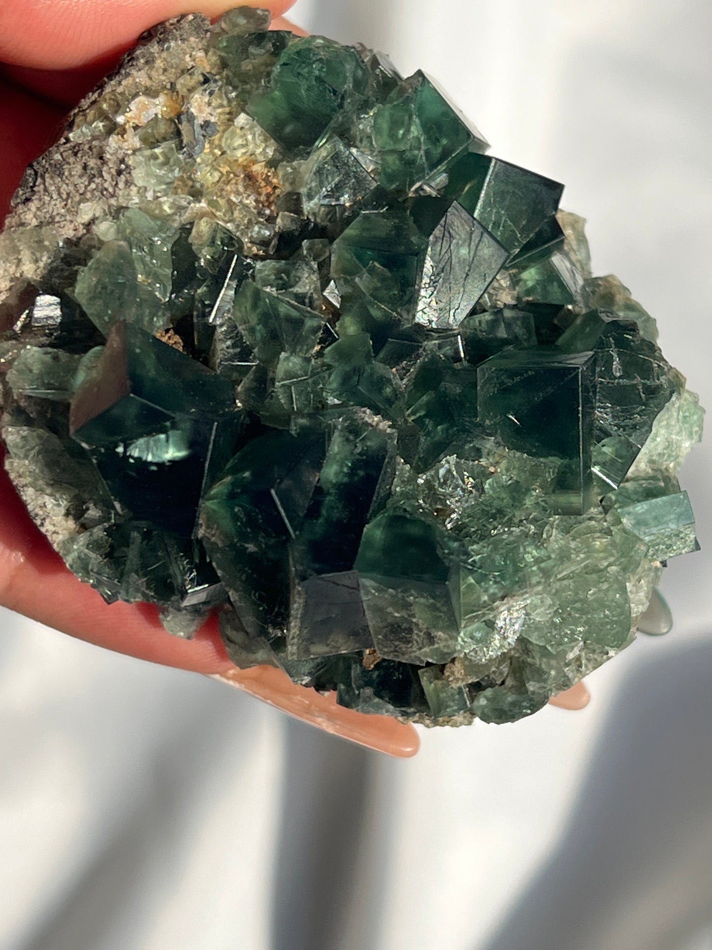 Greedy Hog Pocket UK Fluorite Cluster