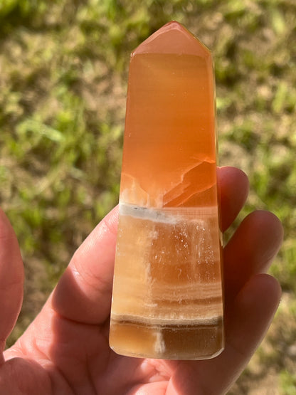 “Sweet Life” Honey Calcite Towers