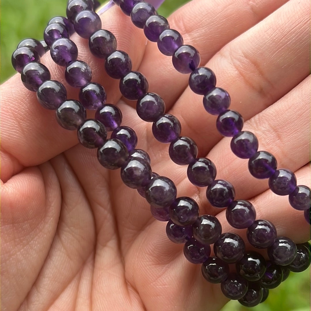 “Grape Jelly” Uruguayan Amethyst Bracelets