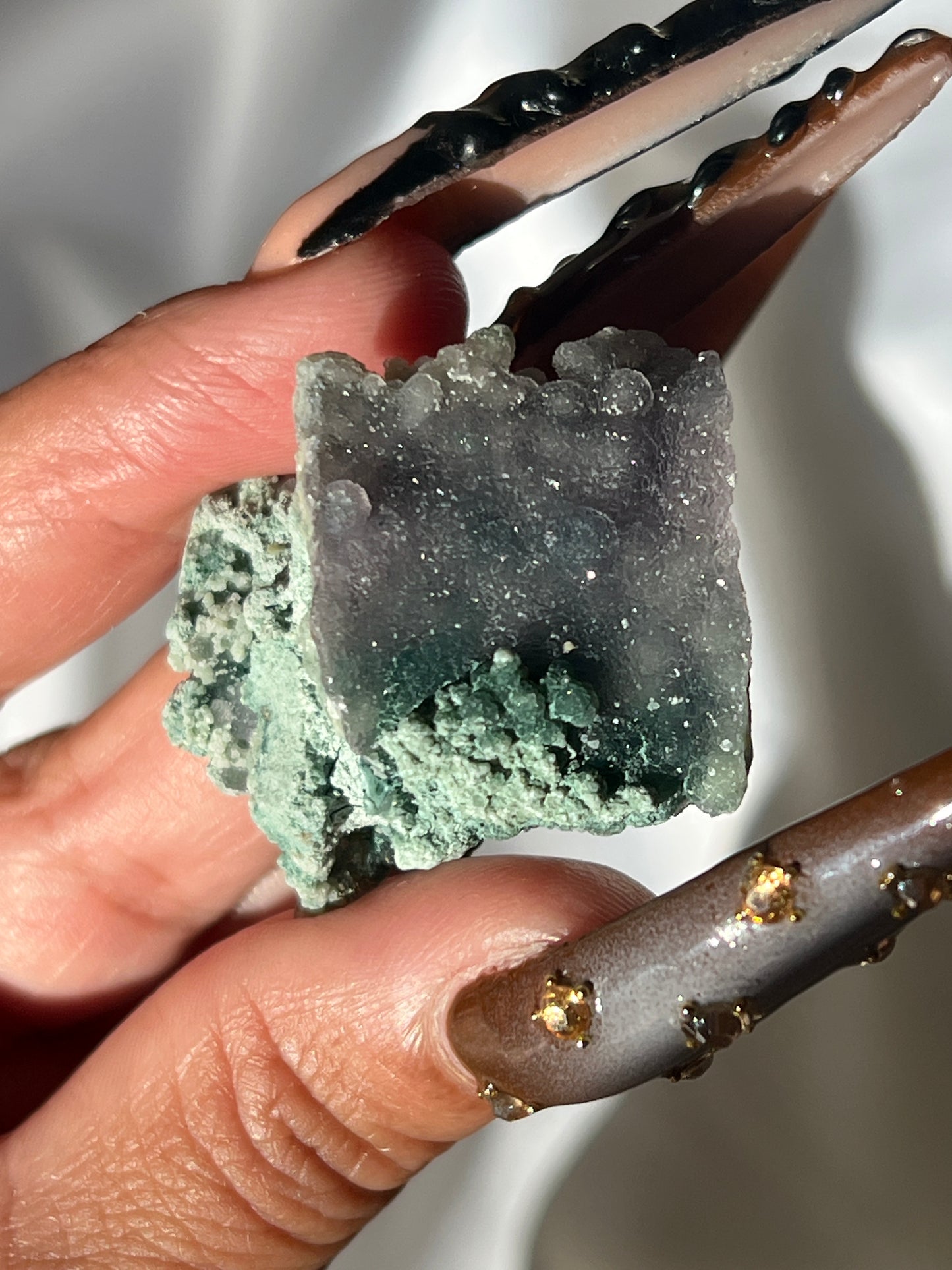 “Galactic Glitz” Grape Agate Clusters