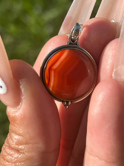 “Passion & Poise” Carnelian Pendants