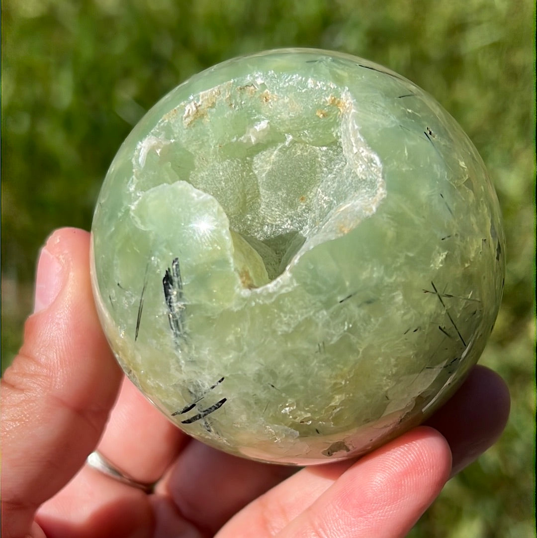 “Green Apple Jelly” Prehnite and Epidote Spheres