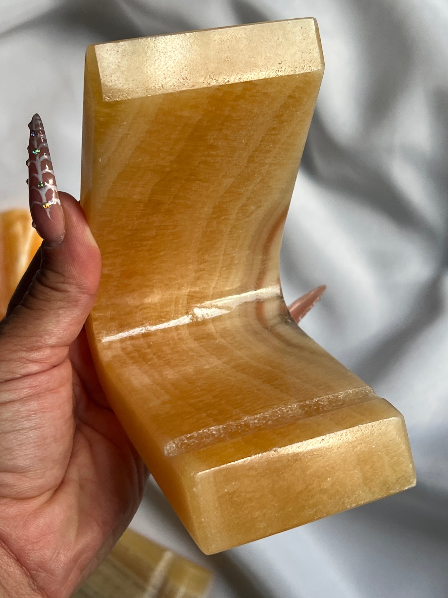 “You Rang?” Calcite Phone Holders