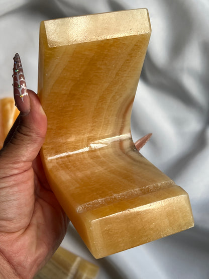 “You Rang?” Calcite Phone Holders