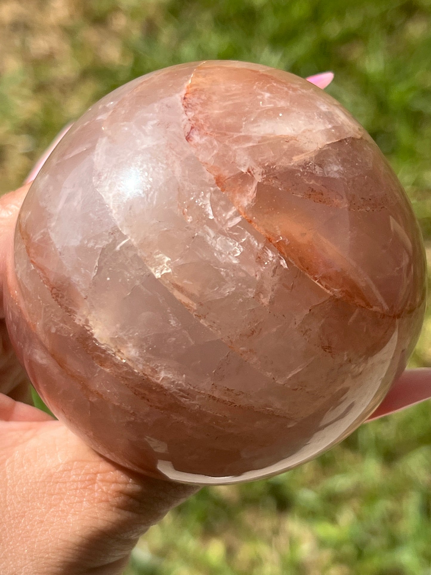 “Blazing” Medium-Large Fire Quartz Mushroom