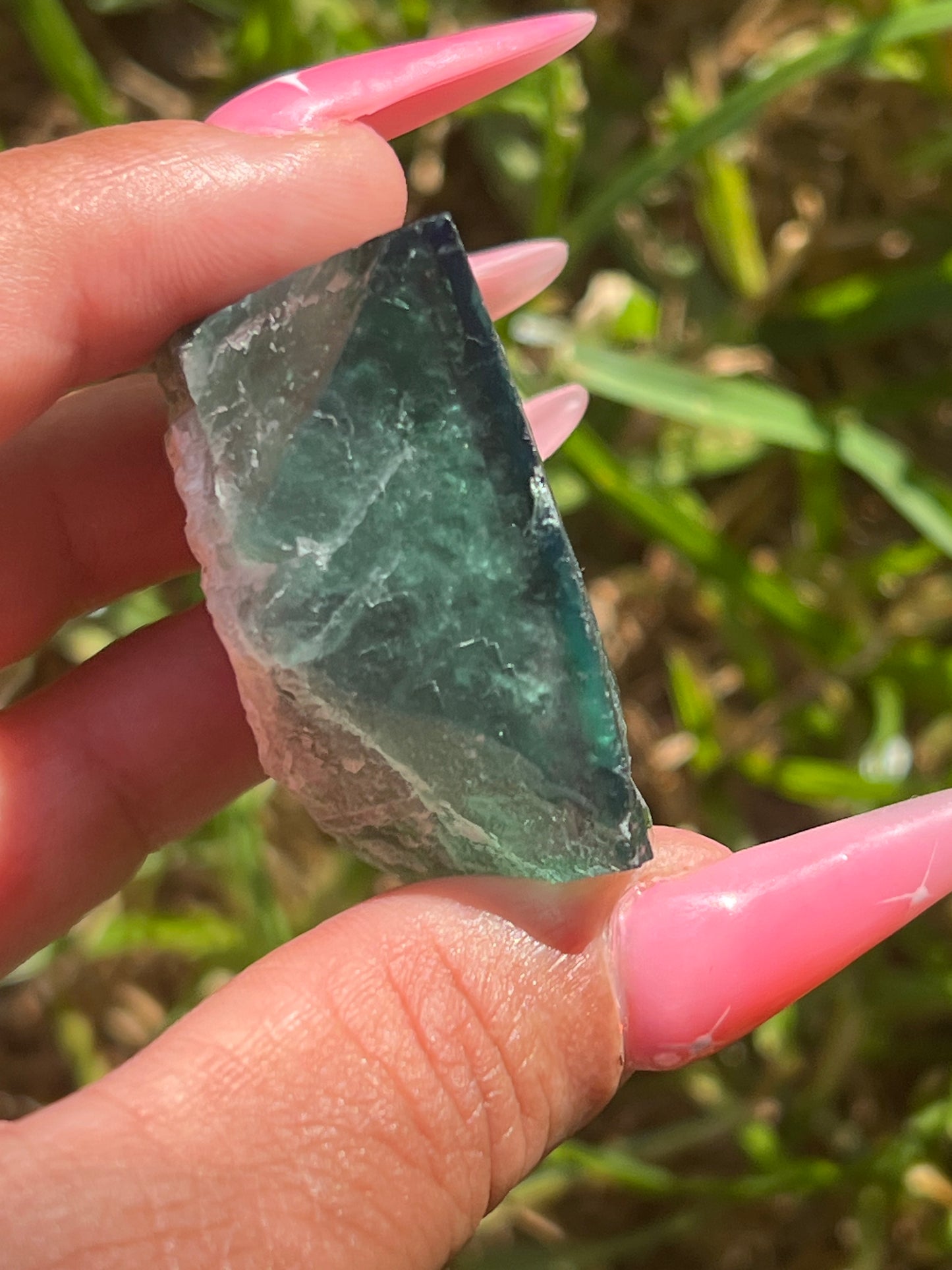 “Poolside” Moroccan Fluorite Cube