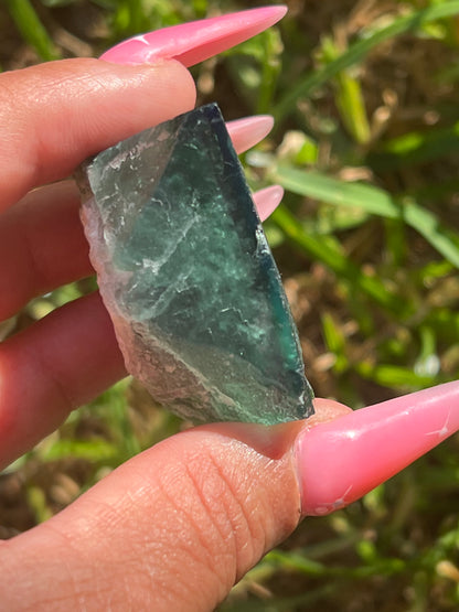 “Poolside” Moroccan Fluorite Cube