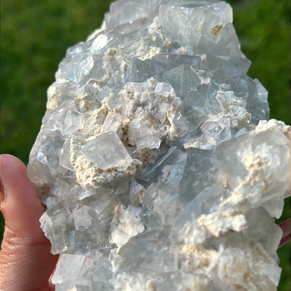 Lavender Gray Xianghualing Fluorite Cluster LGXF