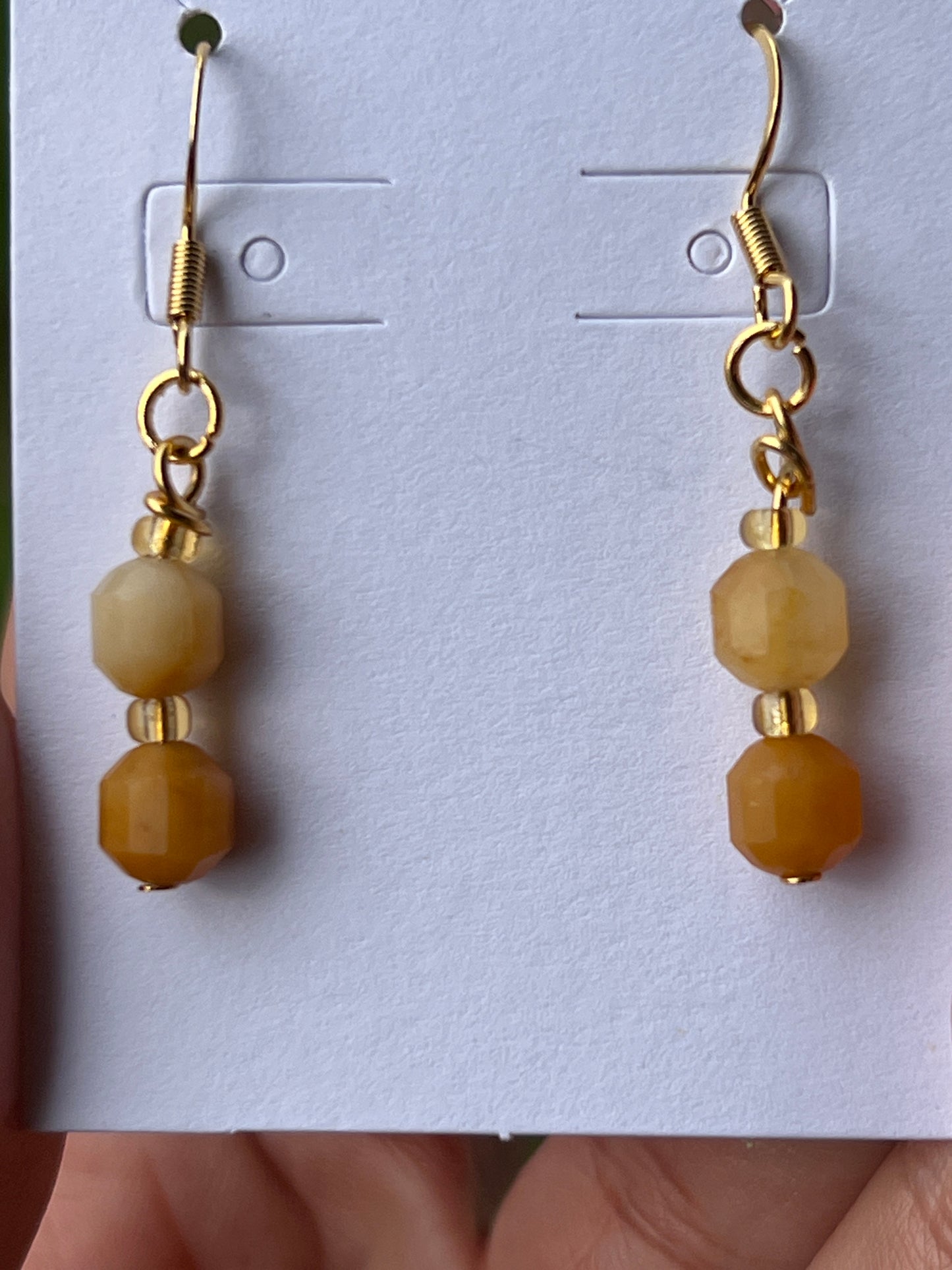 “Sunlit” Golden Healer Earrings