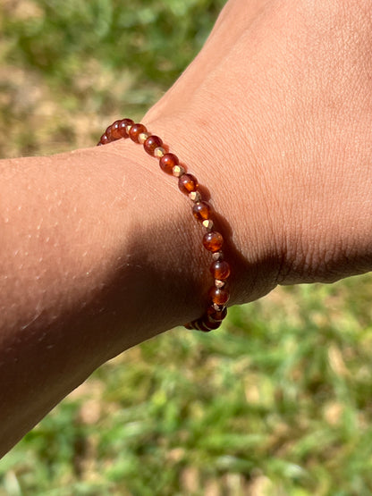 “Spiced” Hessonite Garnet Bracelet