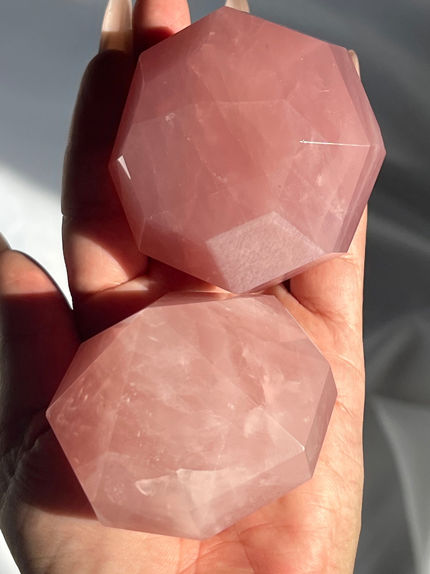“Blushing Jewel” Rose Quartz Diamonds