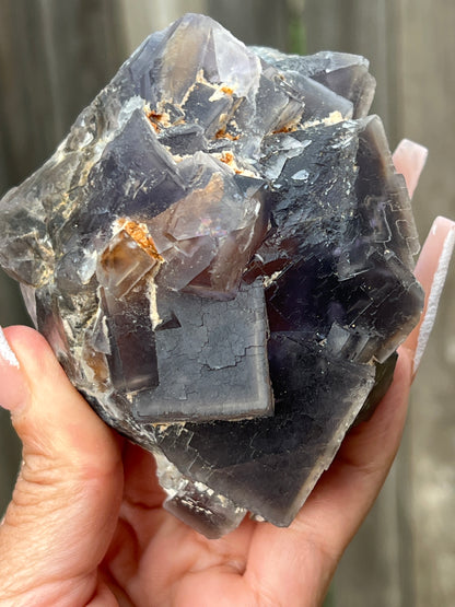 “Dark & Stormy” Balochistan Fluorite Cluster