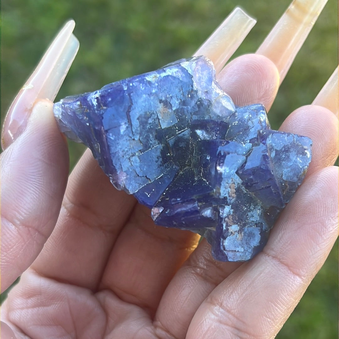 “Atlantis” Nigerian Color-Changing Fluorite Chunk