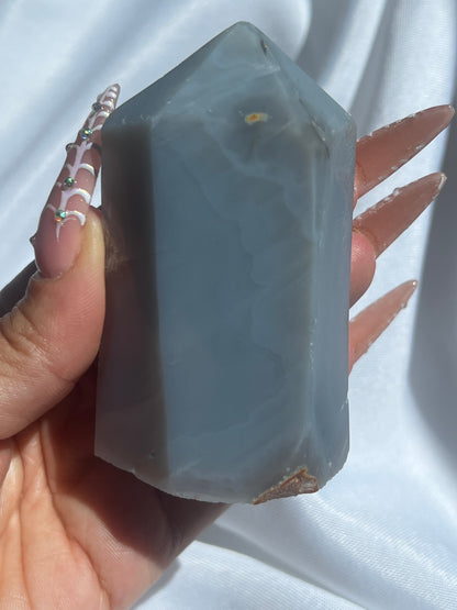 “Fairy Pool” Druzy Agate Tower