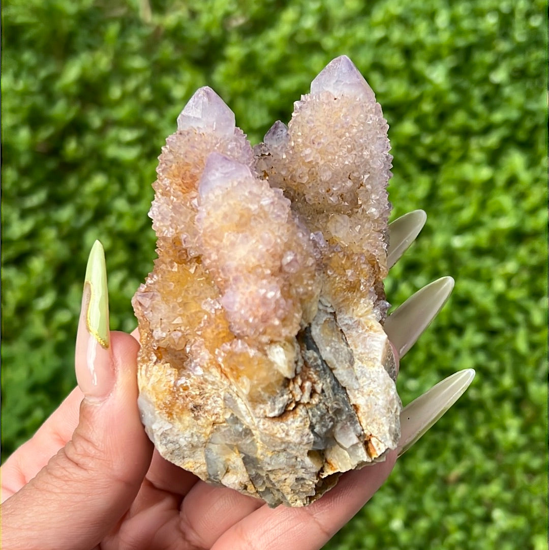 “Celestial” Spirit Quartz Clusters