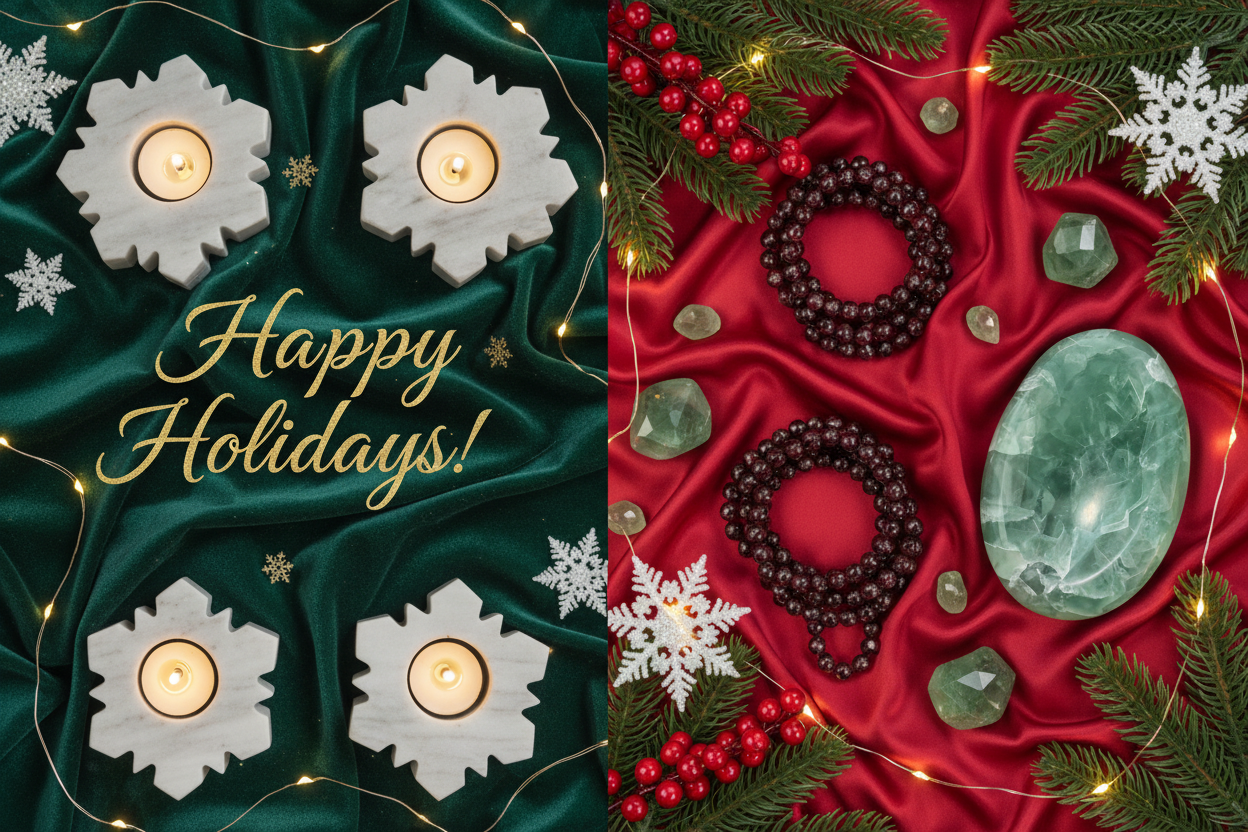 Happy Holidays Banner - Left Aligned Text