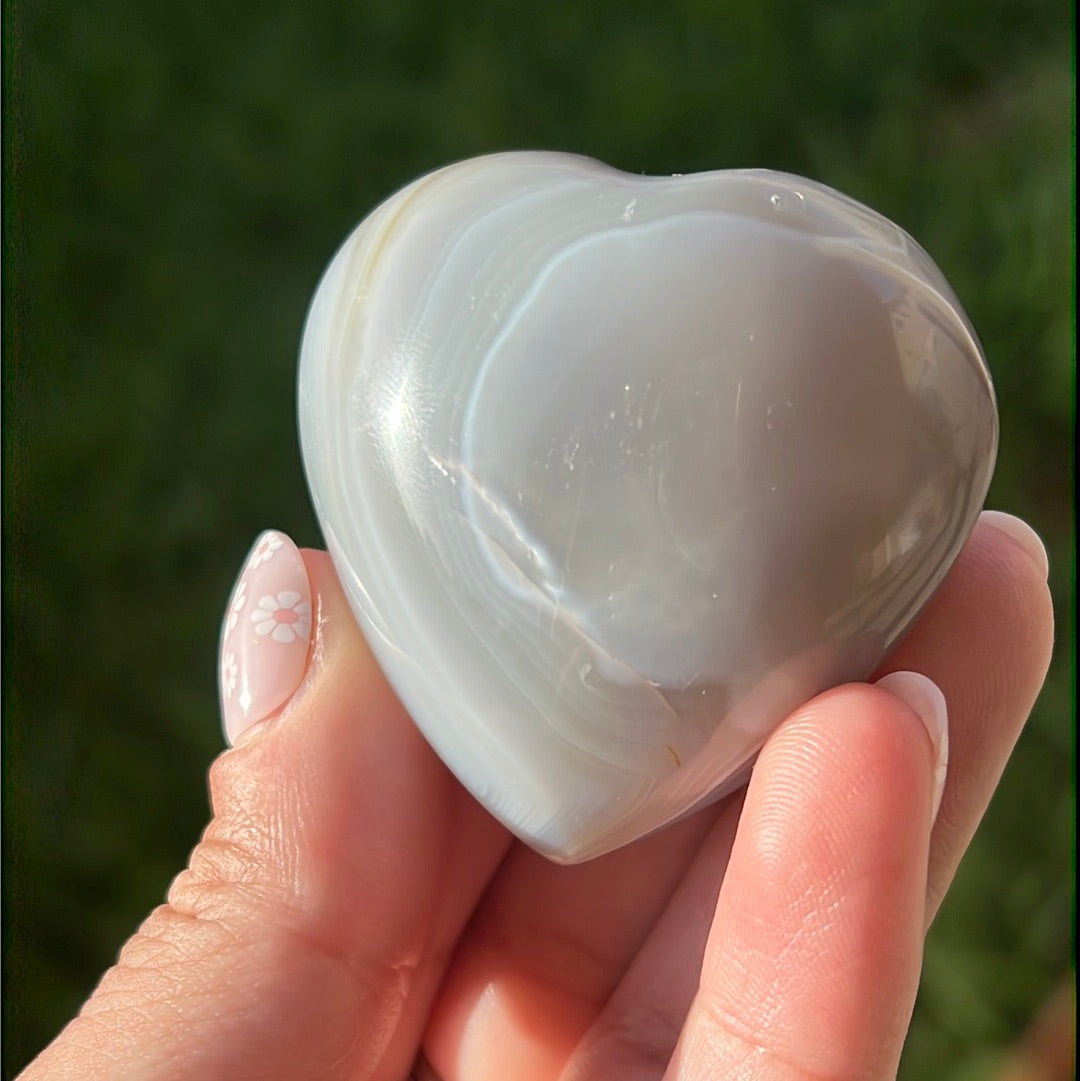 “Agate You Babe” Banded Agate Hearts