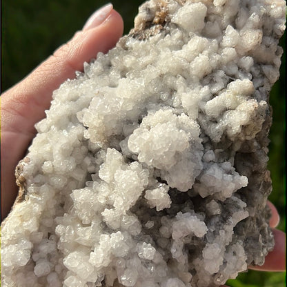 “Frosted Mountaintop” White Calcite Cluster