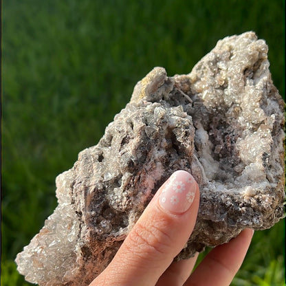 “Frosted Mountaintop” White Calcite Cluster