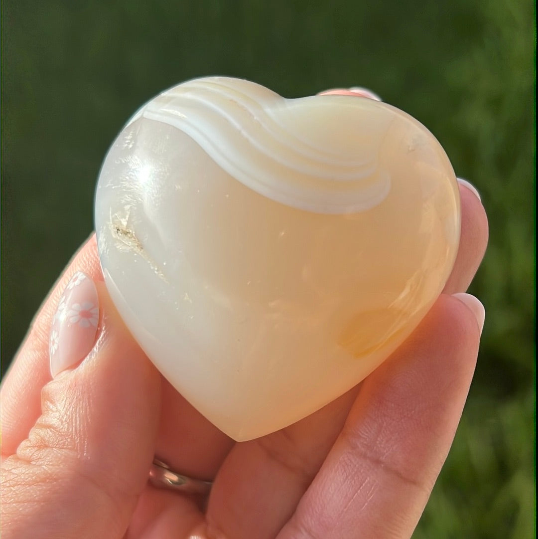 “Agate You Babe” Banded Agate Hearts