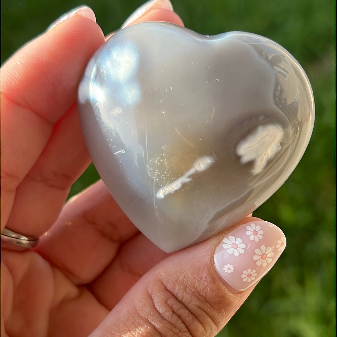 “Agate You Babe” Banded Agate Hearts