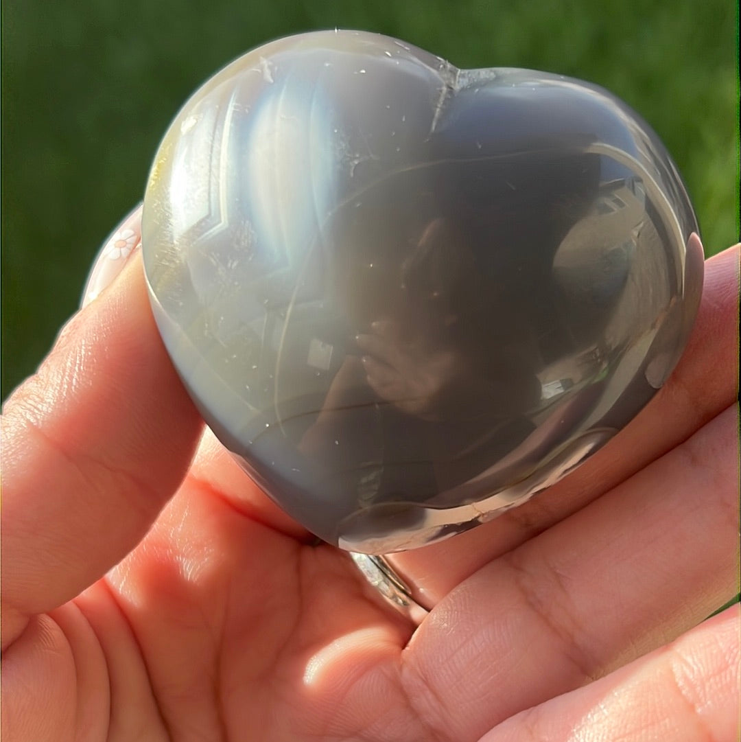 “Agate You Babe” Banded Agate Hearts