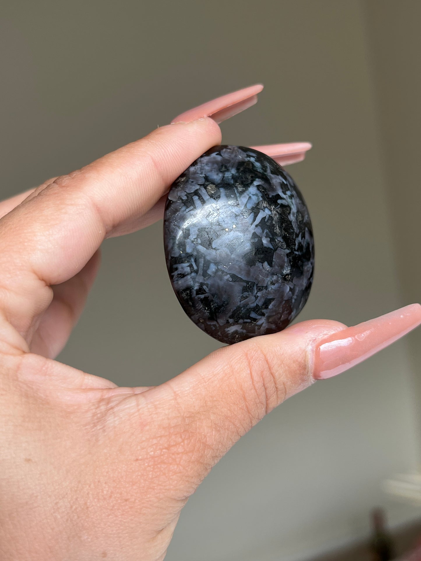 Indigo Gabbro Palm Stones