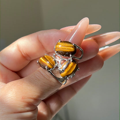 “Roaring Success” Tiger’s Eye Rings